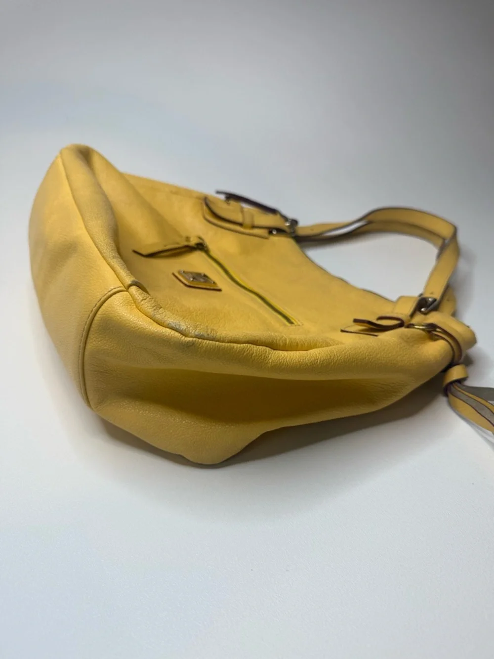 Dooney & Bourke Large Nina Satchel Yellow - Picture 4 of 9